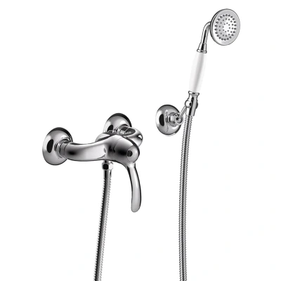 Afbeelding van Douchemengkraan Tres Clasic 1 Hendel Incl Handdouche en Doucheslang Chroom