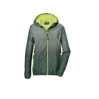 Afbeelding van killtec jongens Functioneel jack/regenjack met capuchon KOS 139 BYS JCKT, oliv, 140, 42992 000