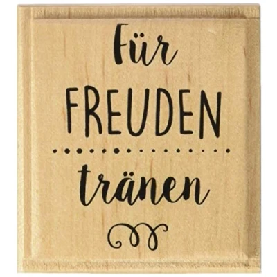Afbeelding van Knorr prandell 211800351 stempel van hout (algemeen) motiefgrootte 4,3 x 5,5 cm, motief: Voor vreugdetranen