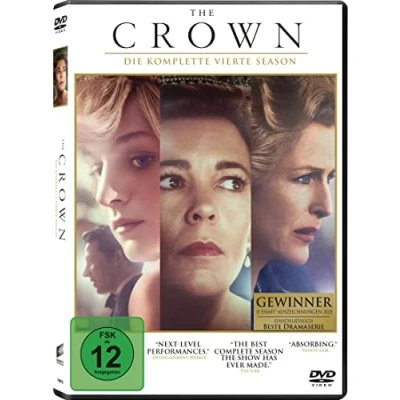 Afbeelding van The Crown Die Komplette Vierte Season [4 DVDs] LET OP IMPORT !!!!!