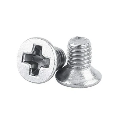 Afbeelding van Set van 100 stuks M3 schroeven met platte kop, kruiskop, volledig schroefdraad, roestvrij staal 304, voor machines (M3 x 4 mm)