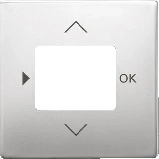 Afbeelding van ABB Busch Jaeger 6435 866 centraalplaat voor timer Pure stainless steel