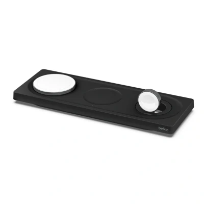 Afbeelding van Belkin BoostCharge Pro 3in1 Magsafe Wireless Charging Pad Black