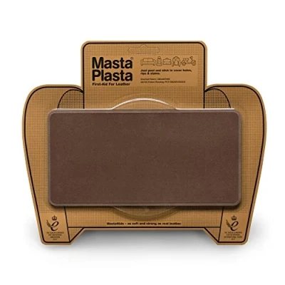 Afbeelding van MastaPlasta Premium Suede &amp; Velvet Reparatie Patch Bruin 20 cm x 10 (8 inch 4 in) Zelfklevende Lederen Kras Scheur Kit, Fluwelen Bekleding Patches voor Banken, Auto interieurs, Tassen,