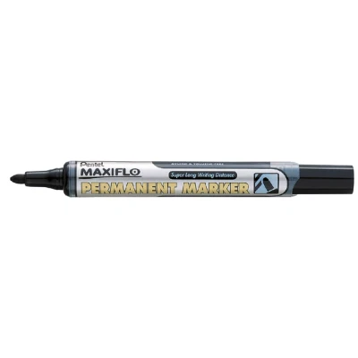 Afbeelding van Viltstift Pentel NLF50 maxiflo rond zwart 1.5 3mm