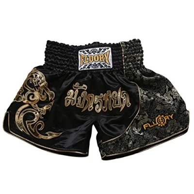 Afbeelding van Fluory Muay Thai vechtshorts, MMA shorts, kleding training kooigevechten, grappling martial arts, kickboks shorts