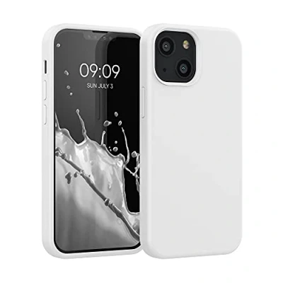 Afbeelding van kwmobile telefoonhoesje compatibel met Apple iPhone 13 mini hoesje Zachte case voor smartphone Back cover in wit