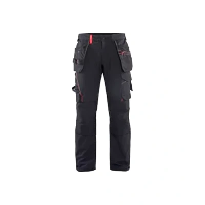 Afbeelding van Blaklader Werkbroek met 4 weg stretch 1522 1645 Zwart/Rood D92