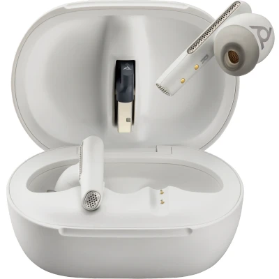 Afbeelding van POLY Voyager Free 60+ UC Headset Draadloos In ear Oproepen/muziek USB Type C Bluetooth Wit