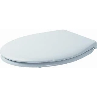 Afbeelding van Duravit Duraplus WC zitting 38.2x32.6x5cm Kunststof wit Glanzend