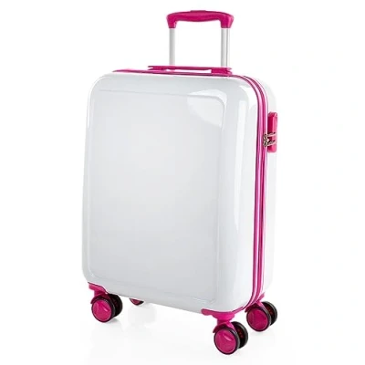 Afbeelding van ITACA Koffer en Handbagage 55x35x25 Cabin Luggage, Carry On Suitcase, Suitcase. Combinatie Hangslot, Wit Fuchsia