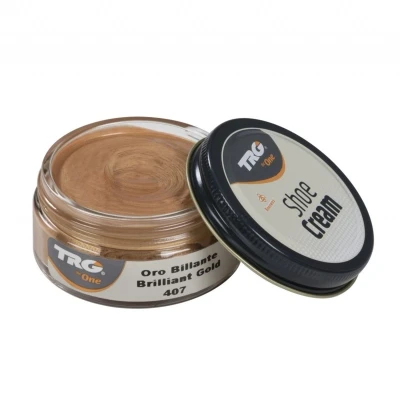 Afbeelding van TRG schoencrème met bijenwas briljant goud 50 ml