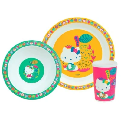 Afbeelding van Hello Kitty Ontbijtsetje 3 delig Multi