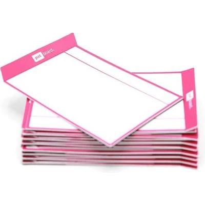 Afbeelding van Set van 16 whiteboard magneten voor scrum, kanban en agile Herschrijfbare kaarten Ideaal je magneetbord Maak een eigen weekplanner! Kleur: MAGENTA