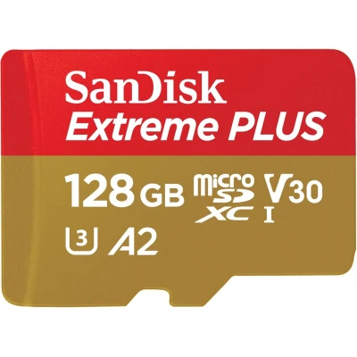 Afbeelding van SanDisk Extreme Plus MicroSDXC 128GB+SD Adapter