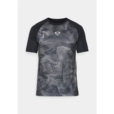 Afbeelding van Nike Performance TOP Sport Tshirt, Heren, Maat: Medium, Anthracite/black/white