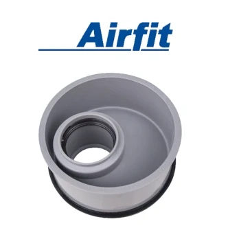 Afbeelding van HT verloopstuk, excentrisch DN 110 x 40, voor &amp; KG buis