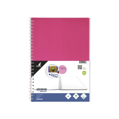 Afbeelding van Plakboek Kangaro A4+ 120 grams 40 vel, voorkant roze