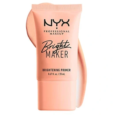 Afbeelding van NYX Professional Makeup Primer Bright Maker Make up onderlegger, papaya extract en hydraterende crème, infusie met mica voor een gesatineerde afwerking, veganistische formule, 20 ml