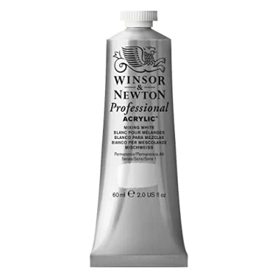Afbeelding van Winsor &amp; Newton 2320415 Professionele acrylverf, hoge dekking, kunstenaarskwaliteit, lichtecht 60ml Tube, Mixing White