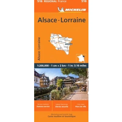 Afbeelding van Alsazia Lorena: Alsace, Lorraine Map 516