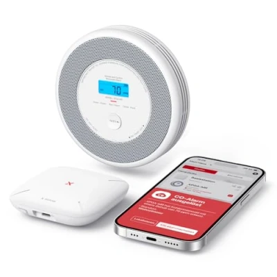Afbeelding van X Sense XP0A MR11 Combi rook en koolmonoxidemelder met spraakalarm, 30 mm dik basisstation, 1 stuk