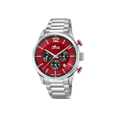 Afbeelding van Lotus Chrono Chronograaf, Heren, Maat: One Size, Red
