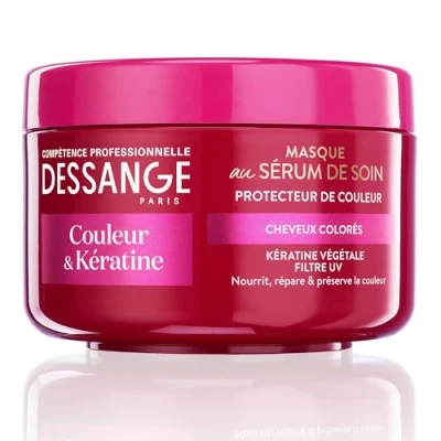 Afbeelding van Couleur &amp; Keratine dessange masker met verzorgende serum, kleur keratine.