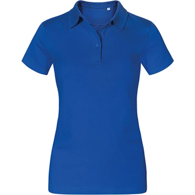 Afbeelding van Damespolo &#039;Jersey&#039; met korte mouwen Royal 3XL