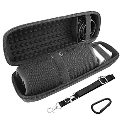 Afbeelding van Geekria Shield Speaker Case Compatibel met JBL Charge 5, 4 Draagbare Bluetooth Case, Vervanging Hard Shell Travel Draagtas Kabel Opslag (zwart)