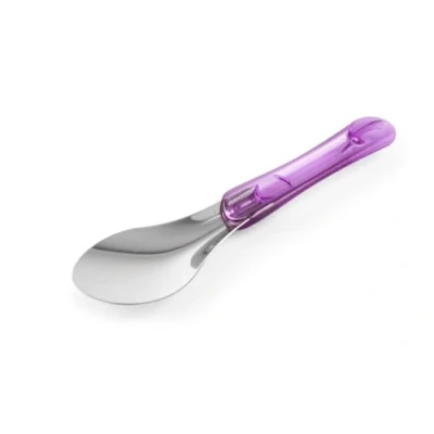 Afbeelding van HENDI IJsspatel, met tritan handvat, ijslepel, ijsschep, gelato spatel, ijs (L)260mm, roestvast staal 18/10, paars