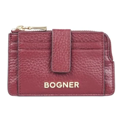 Afbeelding van Bogner Leren Kaarthoes Andermatt Elli Purse Darkred Donkerrood