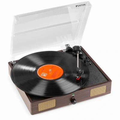 Afbeelding van Fenton RP106DW USB platenspeler met boxen Donkerbruin (hout)