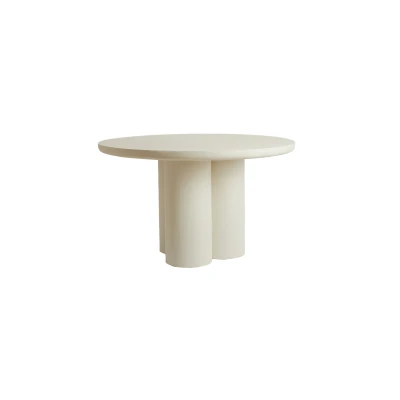 Afbeelding van Light &amp; Living Eettafel MIZUHO Ø130x78cm Wit