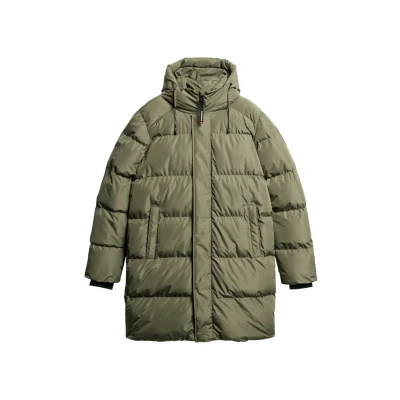 Afbeelding van Superdry Mannen Sports pufferjas met Capuchon Groen Grootte: XL