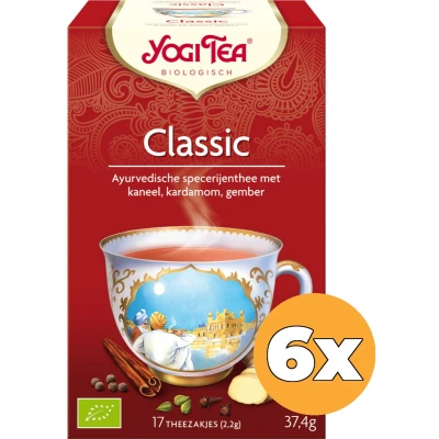 Afbeelding van 6x Yogi tea Classic Biologisch 17 stuks