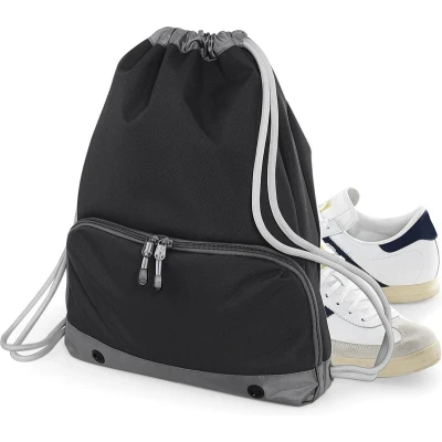 Afbeelding van Athleisure Gymsac met koord BagBase 11 Liter Black