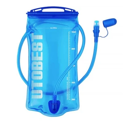 Afbeelding van UTOBEST waterzak, 1 l, 1,5 2 3 BPA vrij, lekvrij, waterreservoir voor hardlopen, fietsen, wandelen, kamperen, UTR201