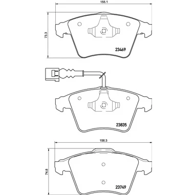 Afbeelding van Brembo Remblokset P 85 149