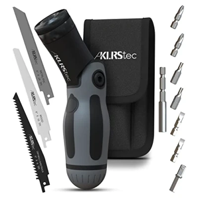 Afbeelding van KLRStec Professionele Multitool 2 in 1 Bits schroevendraaierset en handcirkelzaag één 12 delig