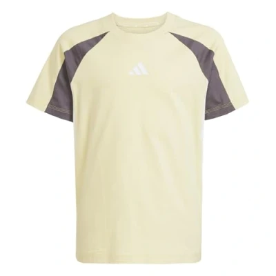 Afbeelding van adidas Performance Tshirt print voor kinderen, Maat: 140, Powder yellow grey strata white
