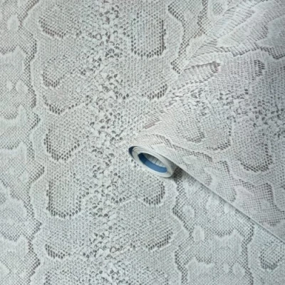 Afbeelding van Venilia Snake plakfolie, slangenpatroon, grijs, 45 cm x 1,5 m, dikte 350 µ, zelfklevende meubelfolie, decoratiefolie, behang, keukenfolie, pvc zonder ftalaten, made in EU