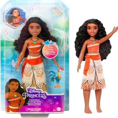 Afbeelding van Disney Prinsessenspeelgoed, Moana pop zingt in signatuurlijke kleding, &quot;How Far I&#039;ll Go&quot; uit de film, HLW16