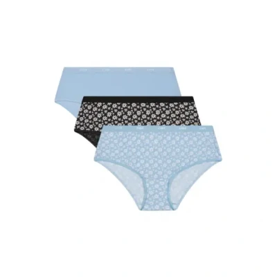 Afbeelding van DIM Les Pockets Katoen Kleuren &amp; Patronen x3 Shorty, Set Sunday Bloom, 3 Vrouwen, Bloom Set, M