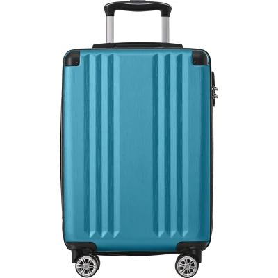 Afbeelding van Merax Harde Koffer 24&quot; Reiskoffer Handbagage 4 Wielen TSA Slot ABS Materiaal Uitbreidbaar Groen