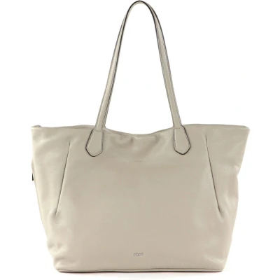 Afbeelding van abro Leren Schoudertas Leather Dalia Shopper Lou Sahara Grijs