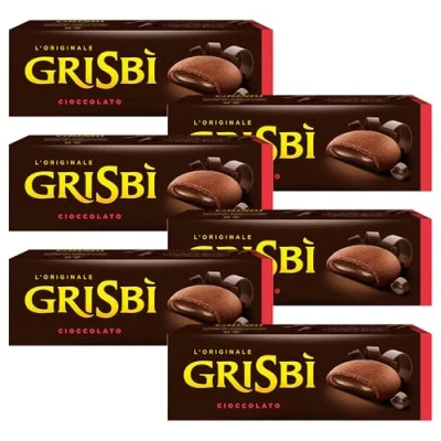Afbeelding van MATILDE VICENZI Grisbi Cioccolato Italiaanse Koekjes met Chocoladevulling 150g x 6 percelen
