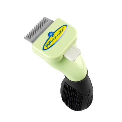 Afbeelding van FURminator deShedding Tool Hondenborstel voor zeer kleine honden, het verwijderen van onderwol, langharige variant, versie 1.0