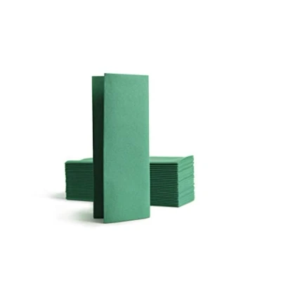 Afbeelding van Alvotex Chic Airlaid 50 servetten, 1/8 vouwen stofachtig, hoogwaardige wegwerpservetten, 32 x 40 cm, groen