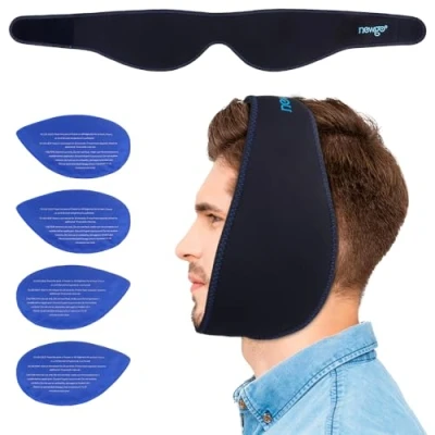 Afbeelding van Coolpacks Koelpads, gelkoelkussen, koud, warm, kompres voor gezicht, grenen, kin en wijsheidstanden 4 stuks